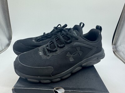 Under Armour Charged Assert 9 Athletic Running Shoes Men Black - 10.5 EXTRA WIDE