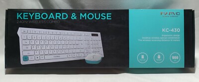 MARVO KEYBOARD AND MOUSE 2.4 GHz Wireless Combo KC-430 NEW