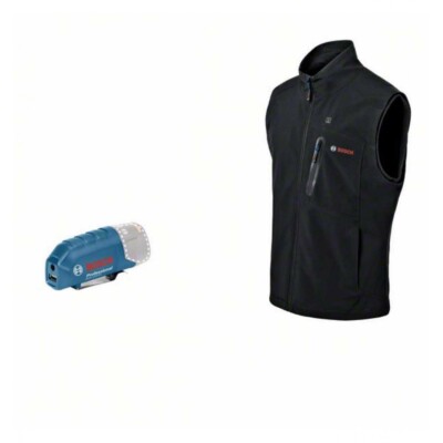 Bosch beheizbare Weste GHV 12+18V XA (Basic Version) ohne Akku, Gr, S schwarz