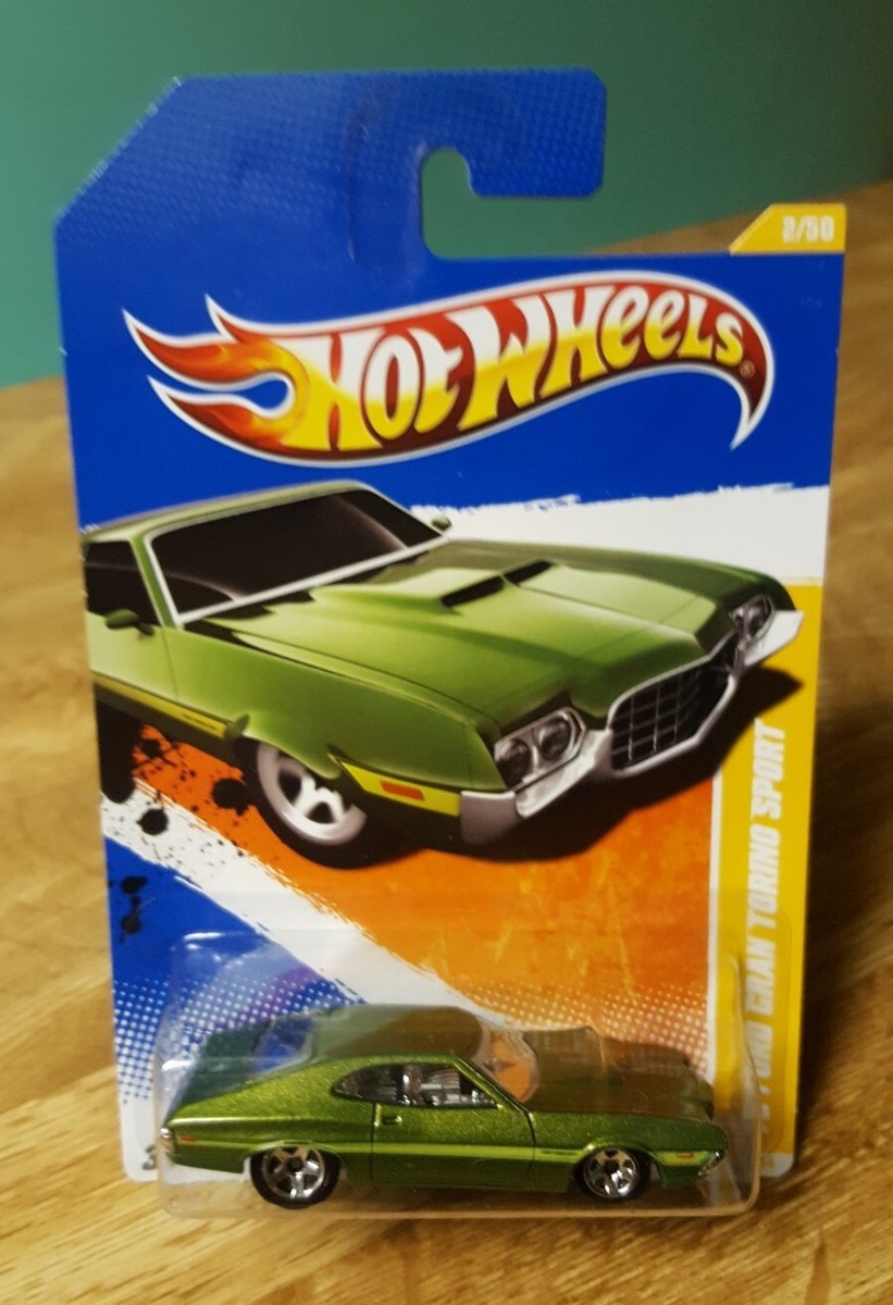 Hot Wheels '72 Ford Gran Torino Sport - 1:64 Scale Die-Cast Car, 2011 New Models