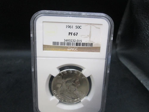 1961 US Franklin Silver Proof Half Dollar NGC PF 67