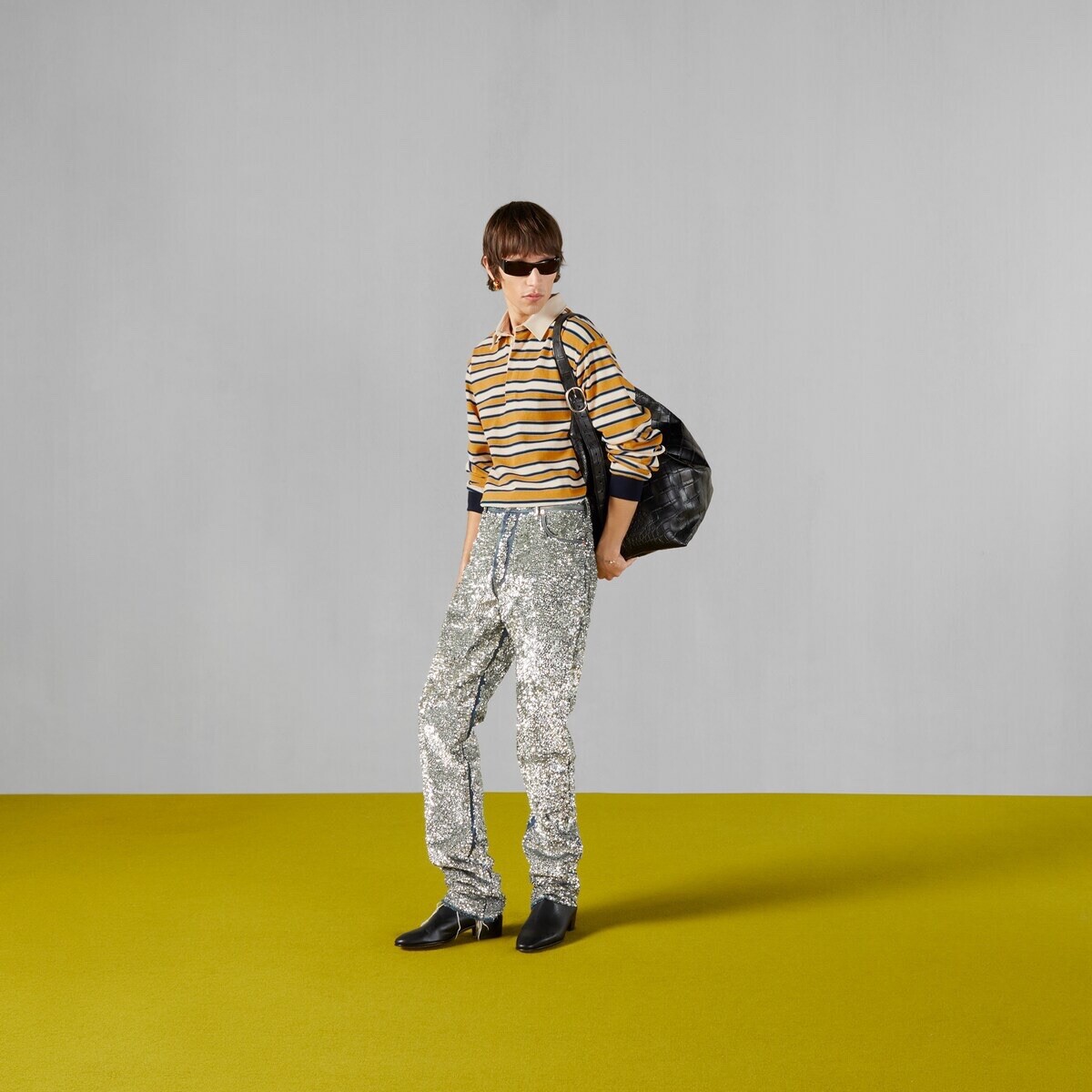 マ時　GUCCI グッチ FW2009 Sequin Pants パンツ マ時 GUCCI グッチ FW2009 Sequin Pants パンツ GUCCI グッチ