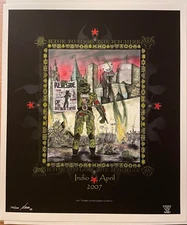 RAGE AGAINST THE MACHINE Concert Mini Poster 5"X7" Original COACHELLA 07 MACRAE