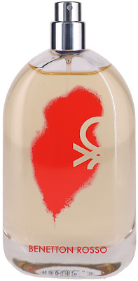 Rosso by Benetton for Women Eau de Toilette Perfume Spray 3.3oz Unboxed no cap