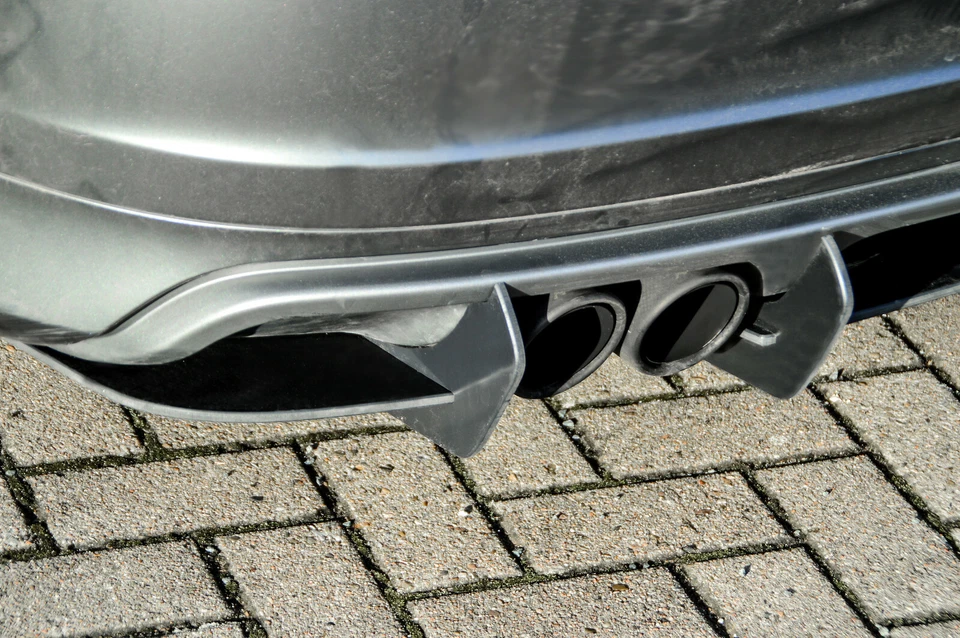 Gefräster Heckansatz Heckdiffusor aus ABS passend für Audi S3 8P Sportback FL - Bild 3 von 4