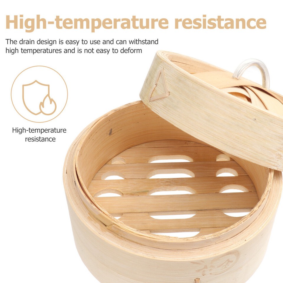 Bamboo Steamer Hotdog Cooker Rice Baskets Chinese Food Steamers eBay