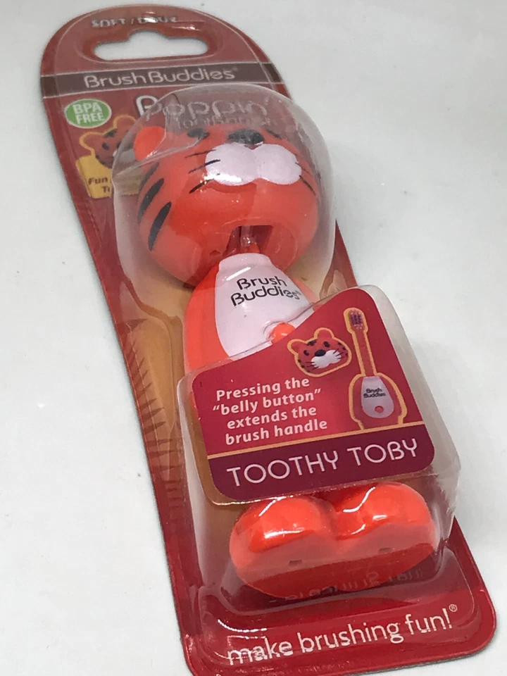 Cepillo de dientes Brush Buddies Poppin' | Nuevo | Colecciona los 5 | Tamaño de viaje niños Foto 4 de 4