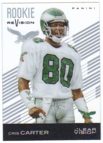 CRIS CARTER #86 EAGLES / VIKINGS WR 2015 panini Clear Vision ROOKIE REVISION - Picture 1 of 1