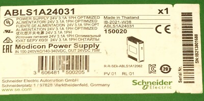 SCHNEIDER ELECTRIC ABLS1A24031 MODICON Power Supply 150020 Input 100-240 VAC 130