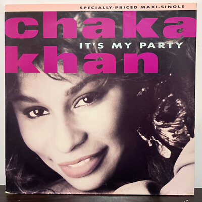CHAKA KHAN - It's My Party (1988) - 12'' Vinyl Record Single - VG+