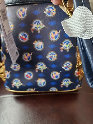 Loungefly Navy and Gold Disney Dumbo Fantasy Mini Backpack Loungefly | Accessories | Loungefly Navy And Gold Dumbo  main image 2