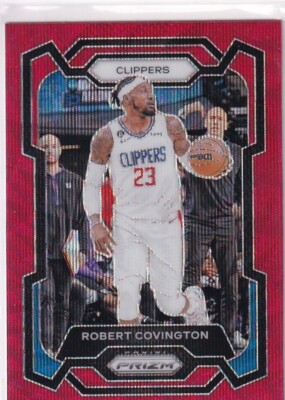 2023-24 Panini Prizm NBA Basketball No. 224 Robert Covington Red Wave