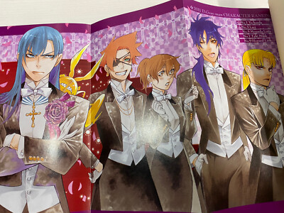 D.Gray man Novel 1-3+2 Official Fan Book+Character Ranking 6 Set
