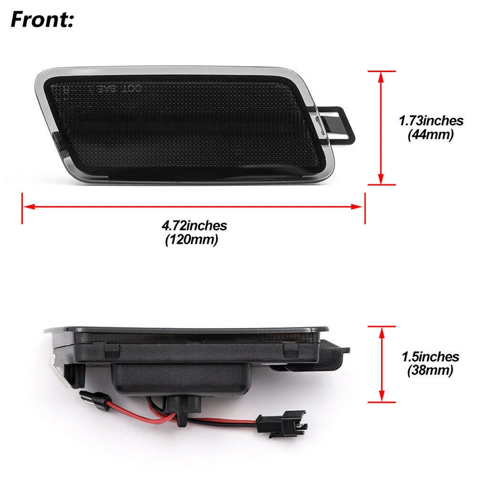 4x Luces LED ahumadas delanteras y traseras laterales para Audi A7 S7 RS7 Quattro 2012-2018 Foto 3 de 4