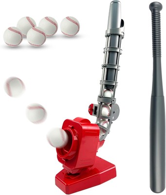 Kids Auto Baseball Pitching Machine, Outdoor Sports Toys for Ages 5, 6,... 
