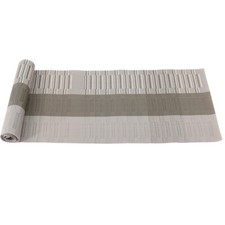 TtS 180cm PVC Table Runner Grey Heat Insulation Woven Table Runner Dining Room