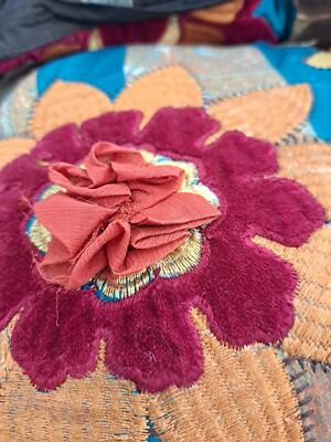 Set Of Spring Floral Pillow Set Pier Imports Embroidered Boho