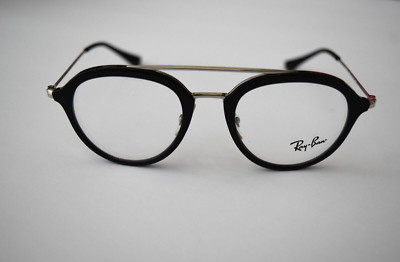 Ray-Ban Junior Small Round Black Silver RB9065V 3542 46-18-130 Eyeglasses