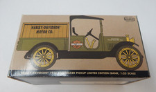 Harley Davidson 1916 Studebaker Pickup Limited Ed. Coin Bank 1:25 Replica w/ Ke
