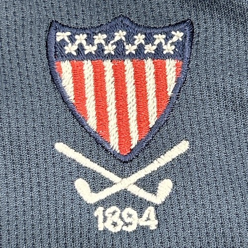 Clique Shirt Men's M Blue Short Sleeve Polo Washington Golf & Country Club VA - Picture 2 of 9