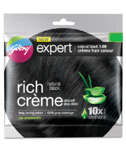 Godrej Expert Rich Crème Hair Colour Shade - Pack of 3 (NATURAL BLACK)fast... - Picture 1 of 6