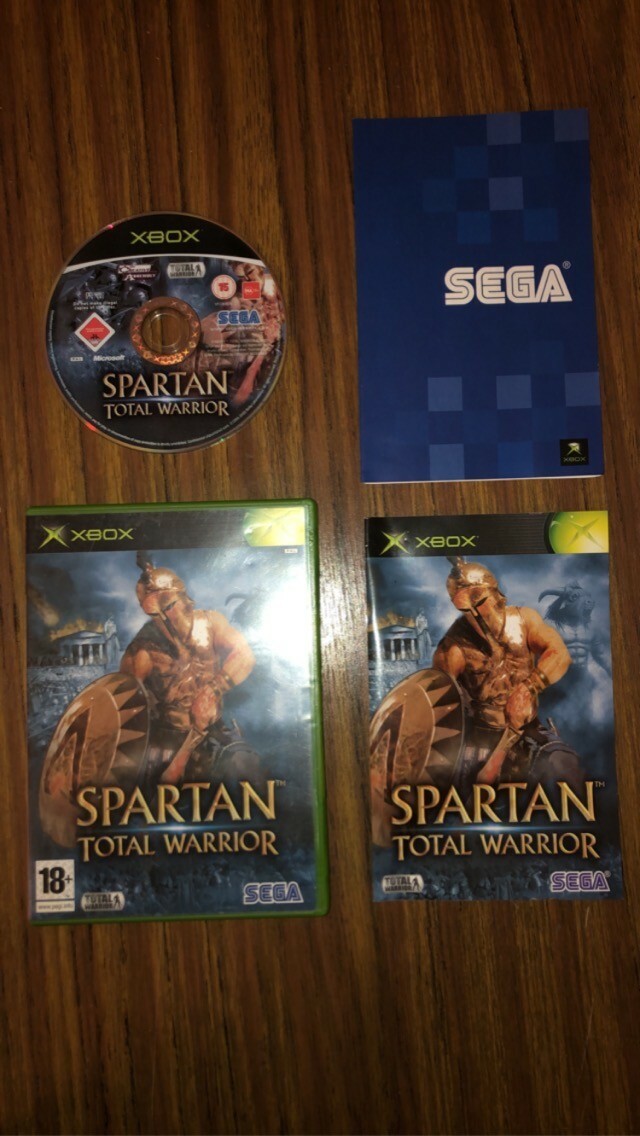BOITIER + NOTICE Spartan Total Warrior Xbox PAL FR Disque vendu avec mais HS