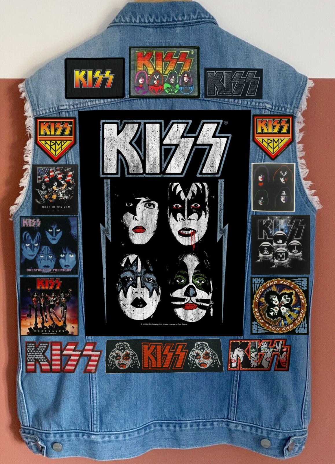 Custom Battle Jacket w/Yr. Personal Patch Selection: KISS Army Special Rock 24 image 7