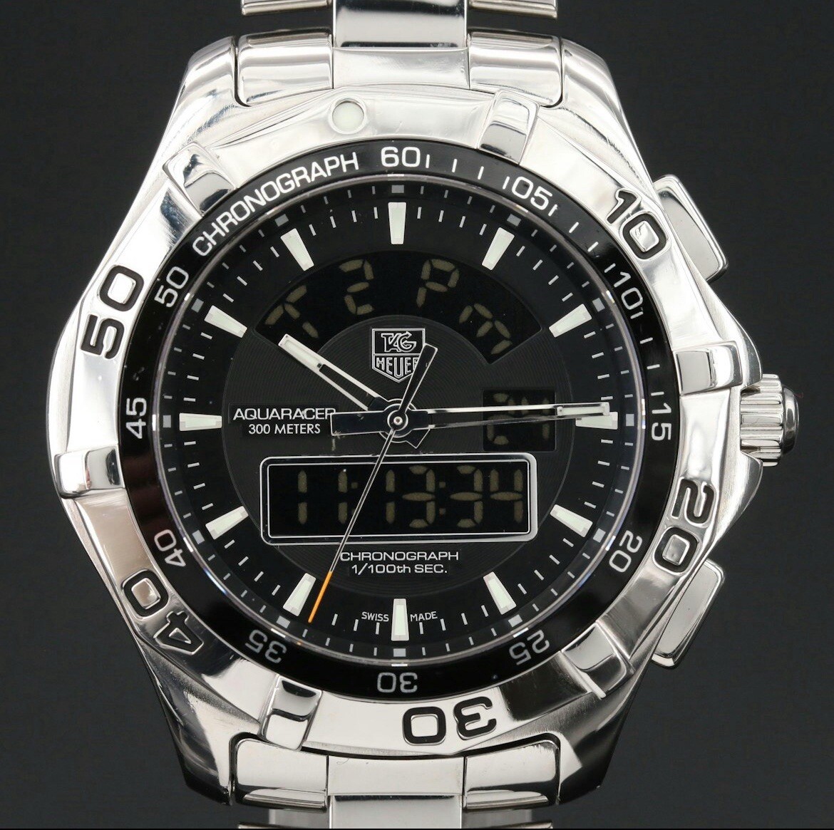 TAG HEUER Aqua Racer Chronometer black Dial Quartz Men\'s Watch CAY1110.FT6041 TAG Heuer Aquaracer Mens 43mm Quartz  main image 2