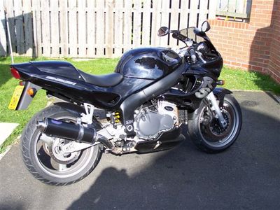 Triumph 955i Sprint RS Edelstahl Tri Oval Triple Outlet Road Performance Auspuff