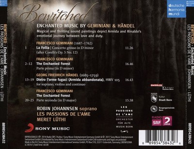 ROBIN JOHANNSEN/LES PASSIONS DE L'AME/MERET LÜTHI BEWITCHED: GEMINIANI, HÄNDEL N