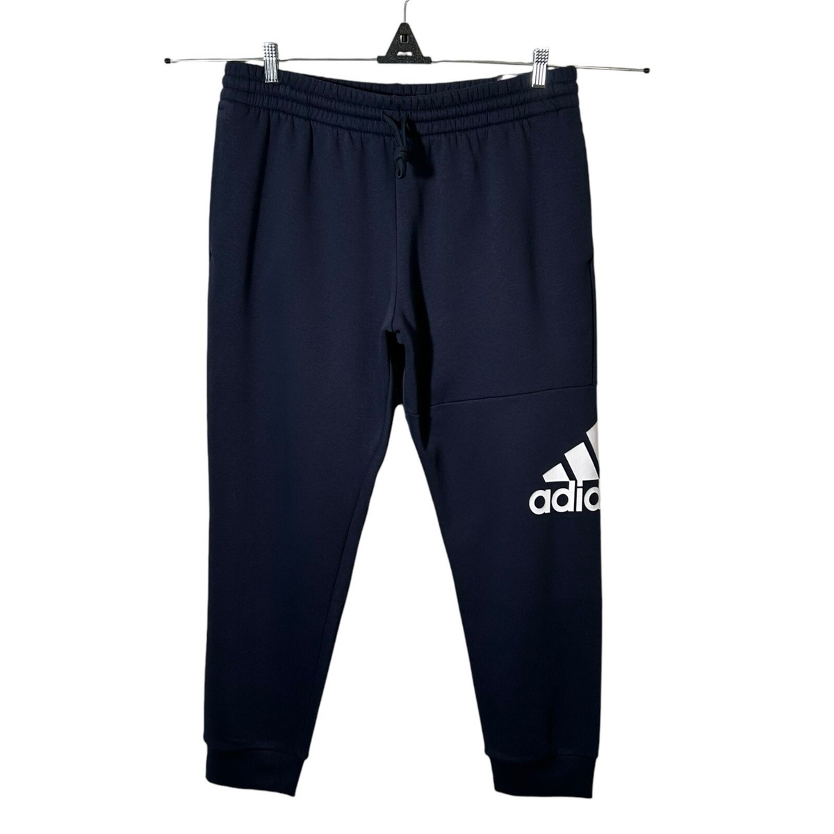 Adidas Men's Fleece Sweat Pants Size LTall (32X35) Navy Blue