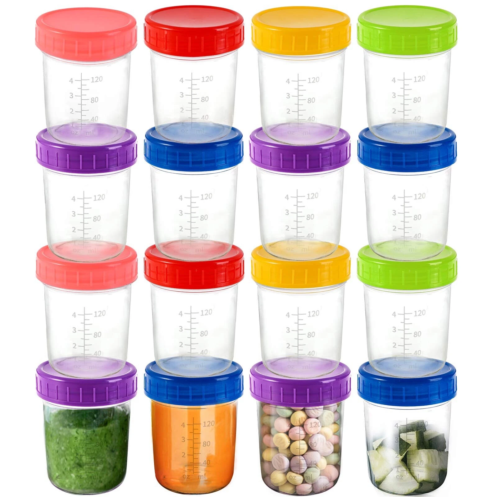 Baby Food Storage Glass Jars
Opens in a new window or tab