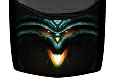 Light Teal Lava Demon Truck Car Graphic Decal USA
