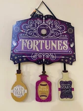 Halloween Themed Apothecary Fortunes Glitter Wooden Wall Sign