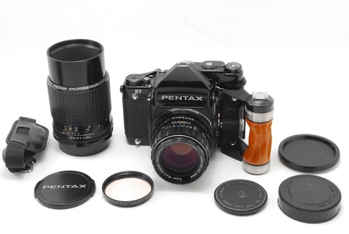 【N MINT+++】Pentax 67 Late Model TTL Mirror Up 105mm f/2.4 200mm f/4
