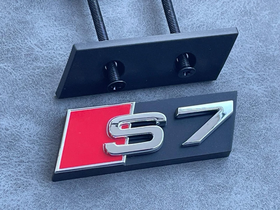 S7 Logo Emblema Accesorio de Calandra Parilla Parte Delantera Color Cromo A7 S7 - Imagen 2 de 4