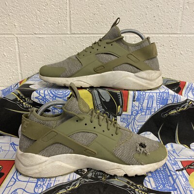 Nike Air Huarache Run Ultra Trooper Green White Size 9