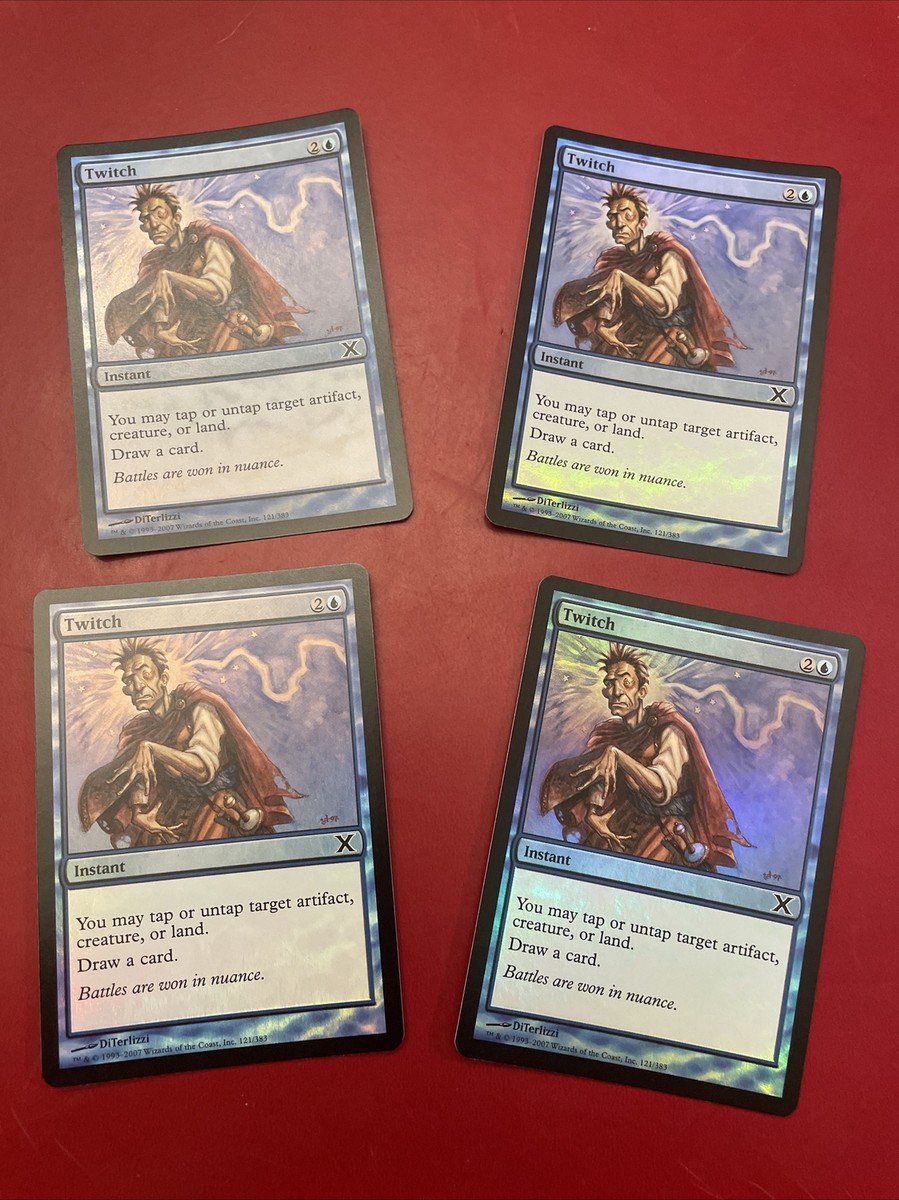 twitch mtg card MTG - 4 Copies Of Twitch - FOIL - Tenth 10th Edition - NM/MT