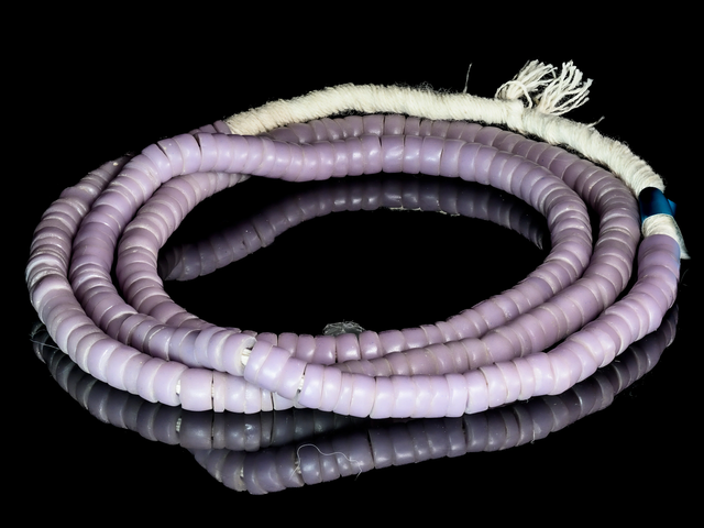 A Strand of Old Bohemian Kakamba Beads in Purple or Lilac M00262_MC_A A Strand of Old Bohemian Kakamba Beads in Purple or Lilac M00262_MC_A