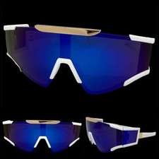 Oversized Classic Vintage Retro Hip Hop Style SUNGLASSES Large Big White Frame