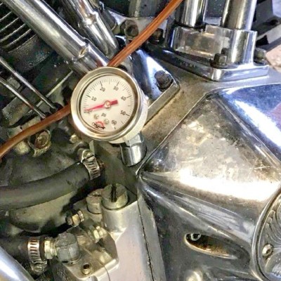 Harley-Davidson Custom Parts Oil Hose Pressure Gauge | Baboon - Foto 8