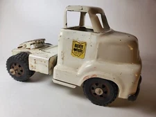 Dunwell Buckeye Toy Semi Truck Cab 1955 Ford COE Tractor Trailer Pressed Steel