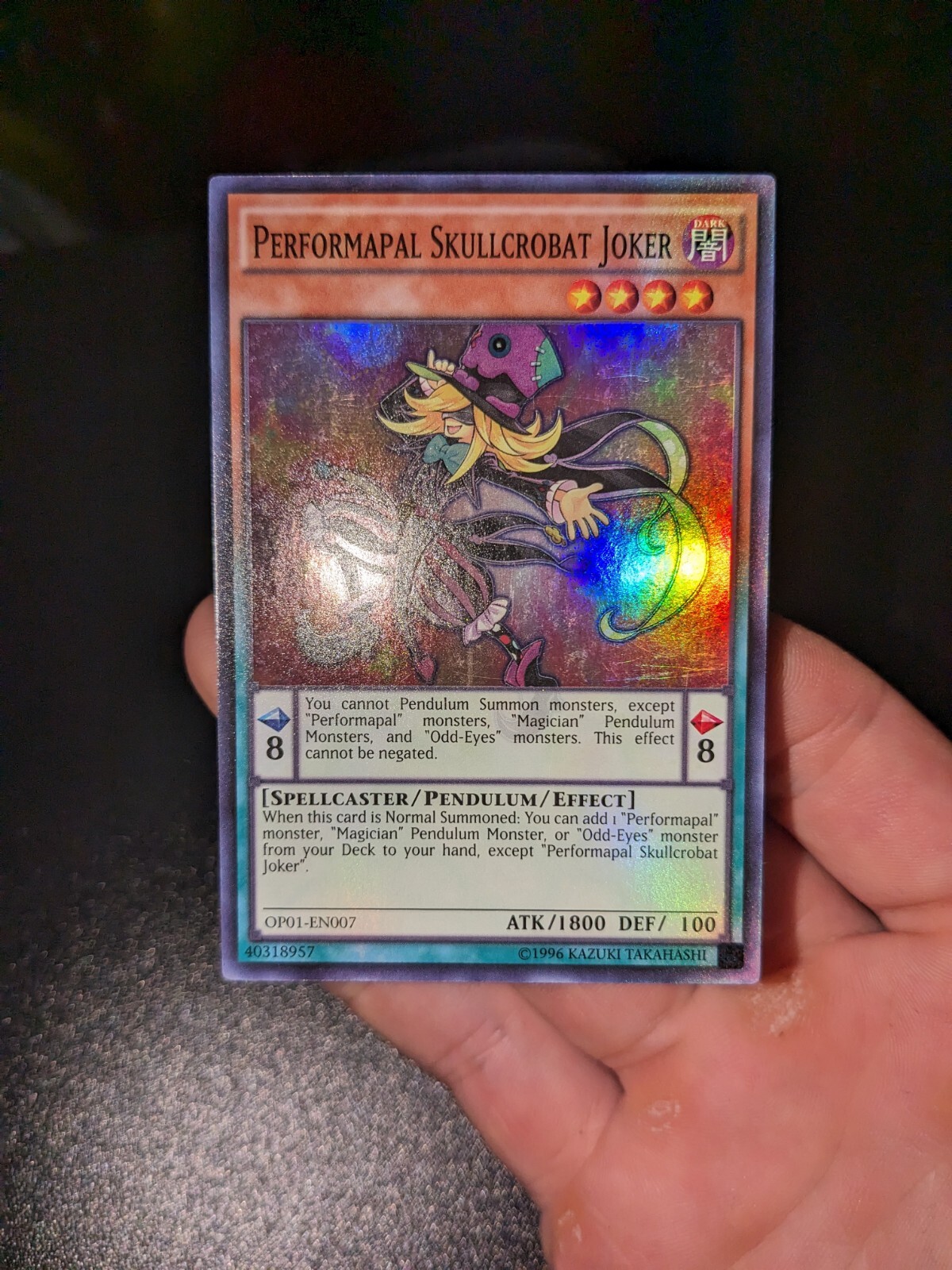 Performapal Skullcrobat Joker PEVO-EN022 Pendulum Evolution 1st Edition