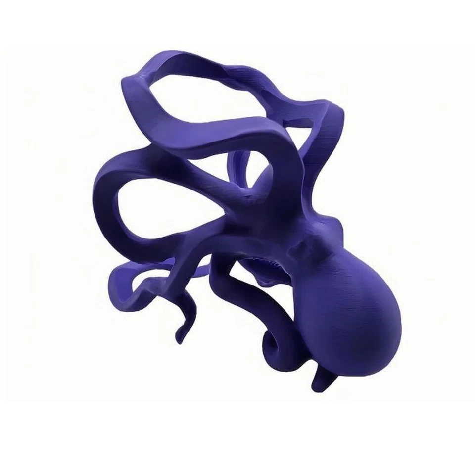 Rack de vinho polvo impresso em 3D de alta estabilidade - PLA ecológico - Suporte para garrafa amigável - Imagem 4 de 4