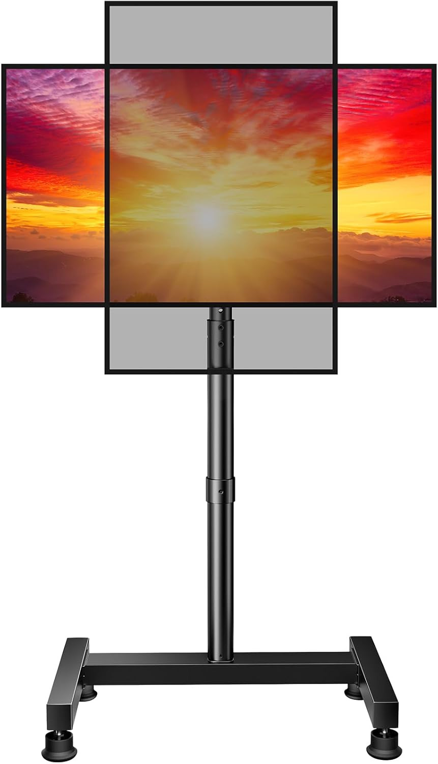 With Mount For 26-50 Inch Tvs Up To 55 Lbs, Tv Floor Stand W