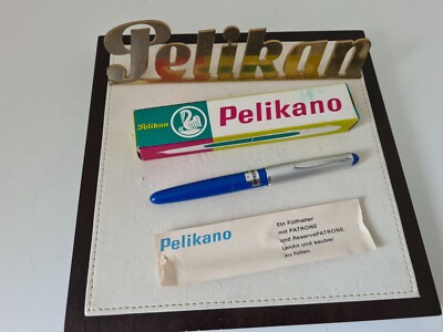 PELIKAN Pelikano Modell 1 ''O'' Füllfederhalter Schulfüller blau 1960-1964 Vintage