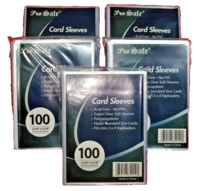 500 PRO-SAFE Standard Pokemon CCG Soft Card Penny Sleeves 5 packs 34010