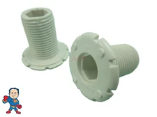 2X Spa Hot Tub 1 1/4" Air Jet Face Flange Fitting 3/4" Thread Injector Part