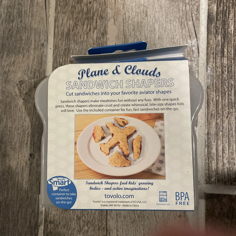 Cortador de sándwiches Tovolo Plane And Clouds modelador avión azul Foto 2 de 2