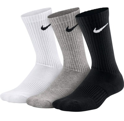 Nike Kinder 3-Pack Performance Cushion Crew Socken 34-38Neu! Sale! SX4719-967